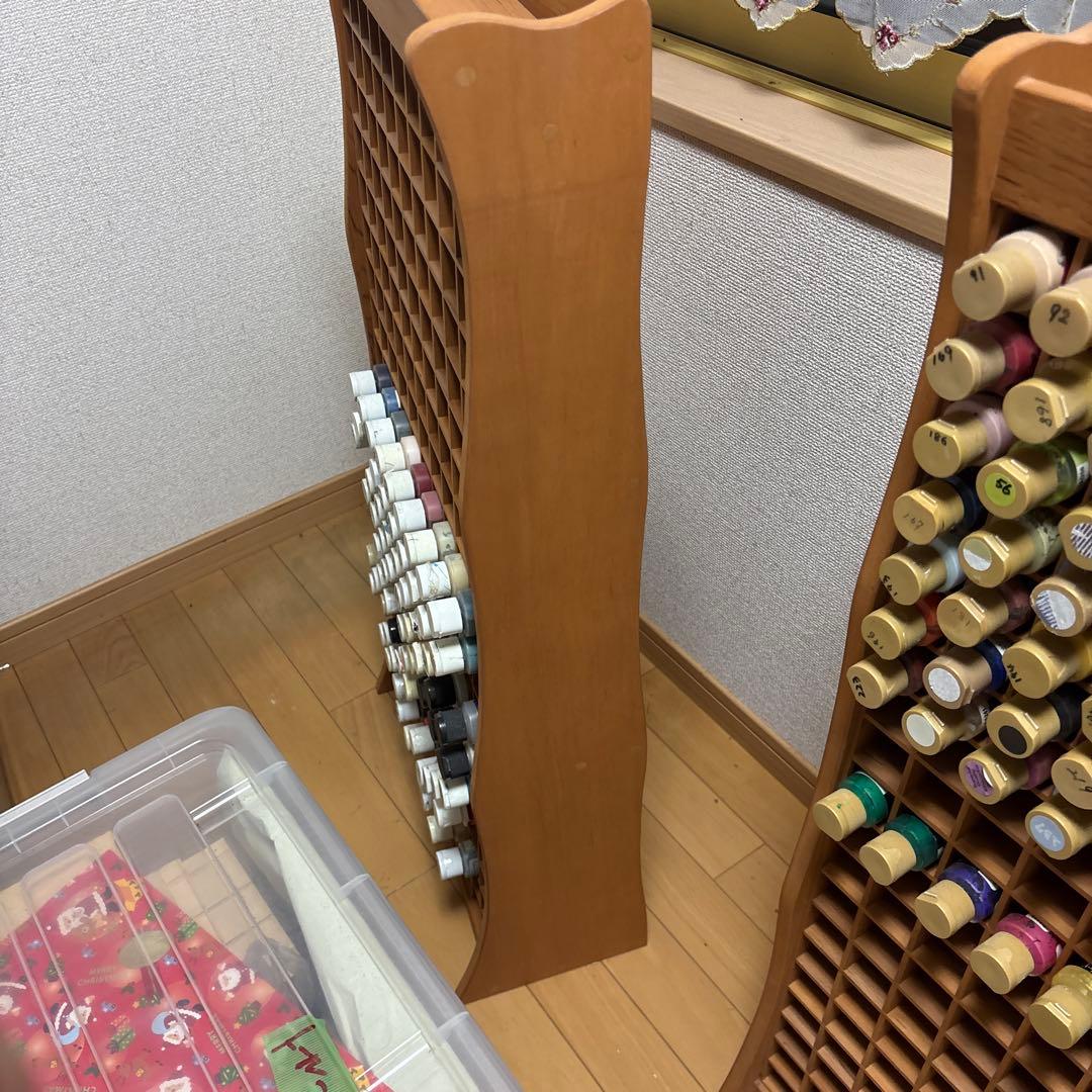 木製絵の具ラック 最大200個収納1つ