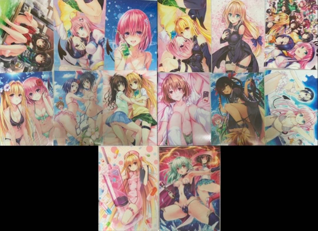 To LOVEる 原画展 描き下ろし A3クリアポスター 全14種セット