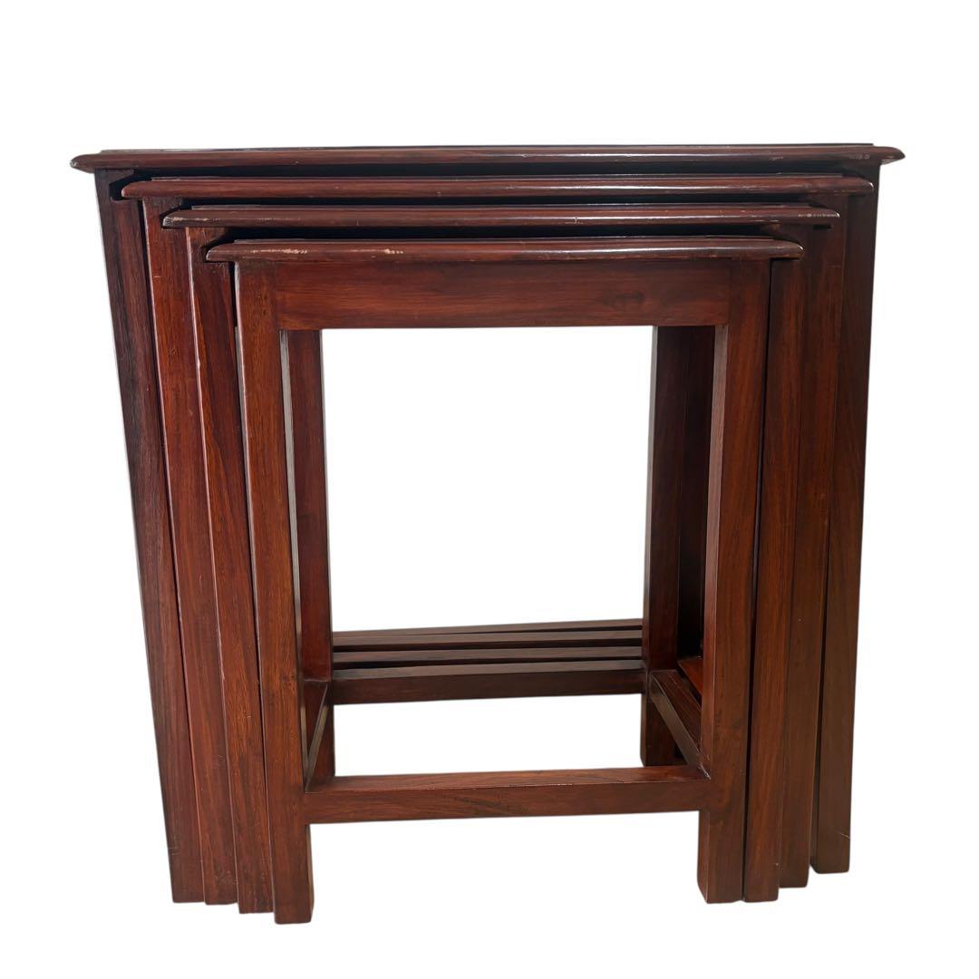 ネストテーブル 4連 4つ組 サイドテーブル ナイトテーブル ヴィンテージ家具