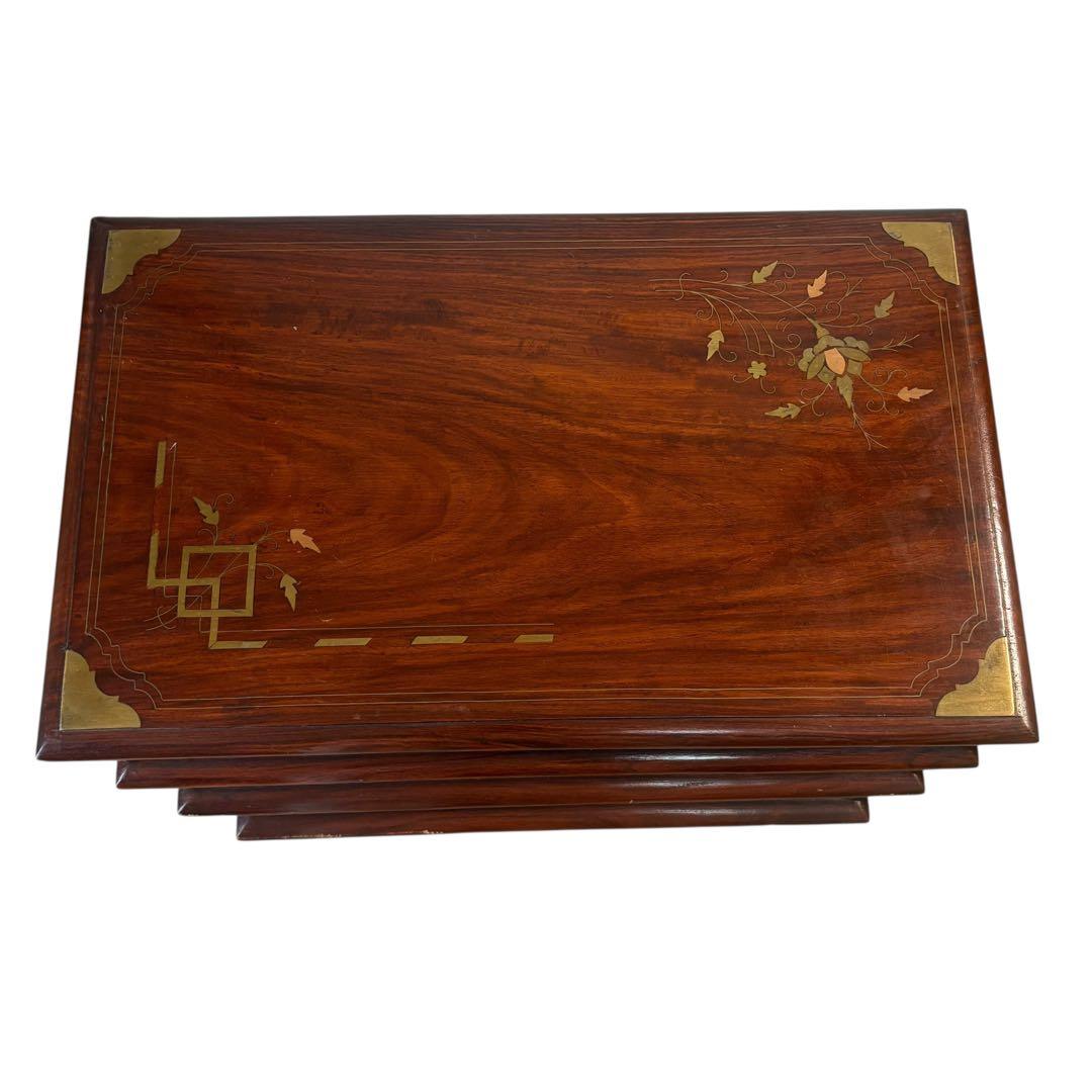 ネストテーブル 4連 4つ組 サイドテーブル ナイトテーブル ヴィンテージ家具