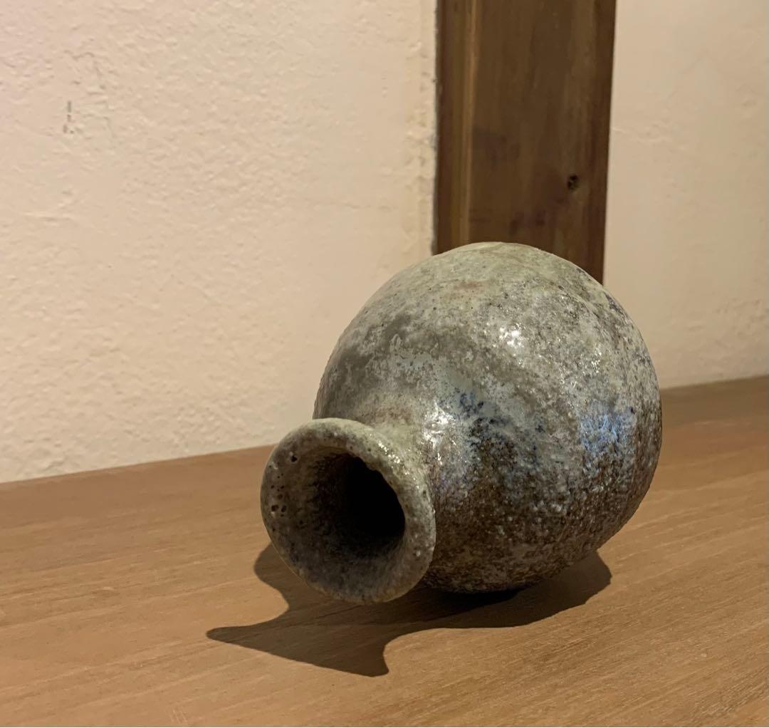 【希少作】酒器　P.カラス 作　焼締徳利