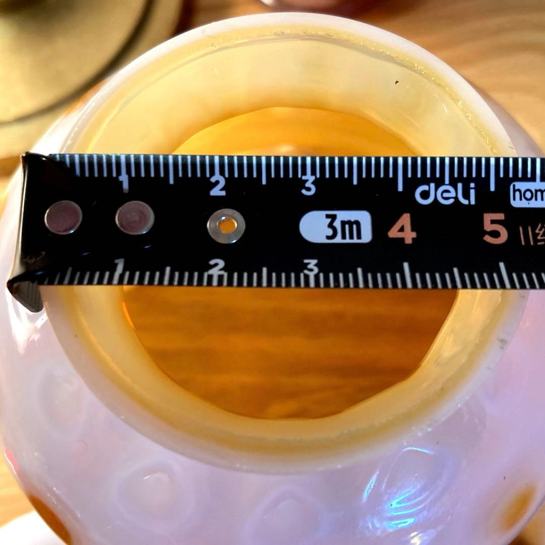 フェントン　ハチミツ　ランプシェード　アンティーク　オパールセント