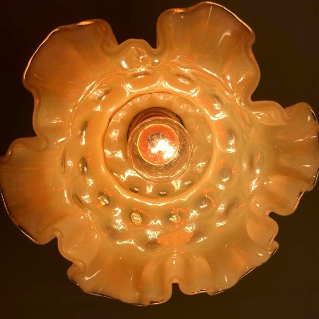 フェントン　ハチミツ　ランプシェード　アンティーク　オパールセント