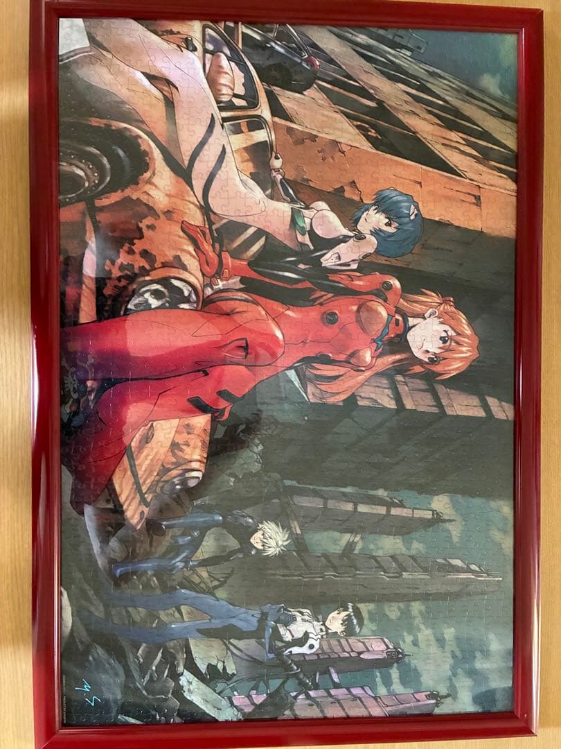 【値下】完成パズル５枚セット75cm✖️50cm額付