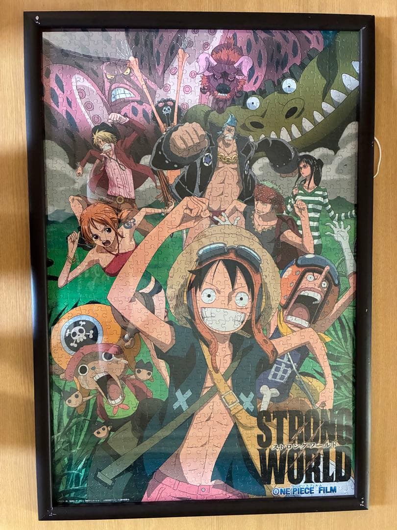 【値下】完成パズル５枚セット75cm✖️50cm額付