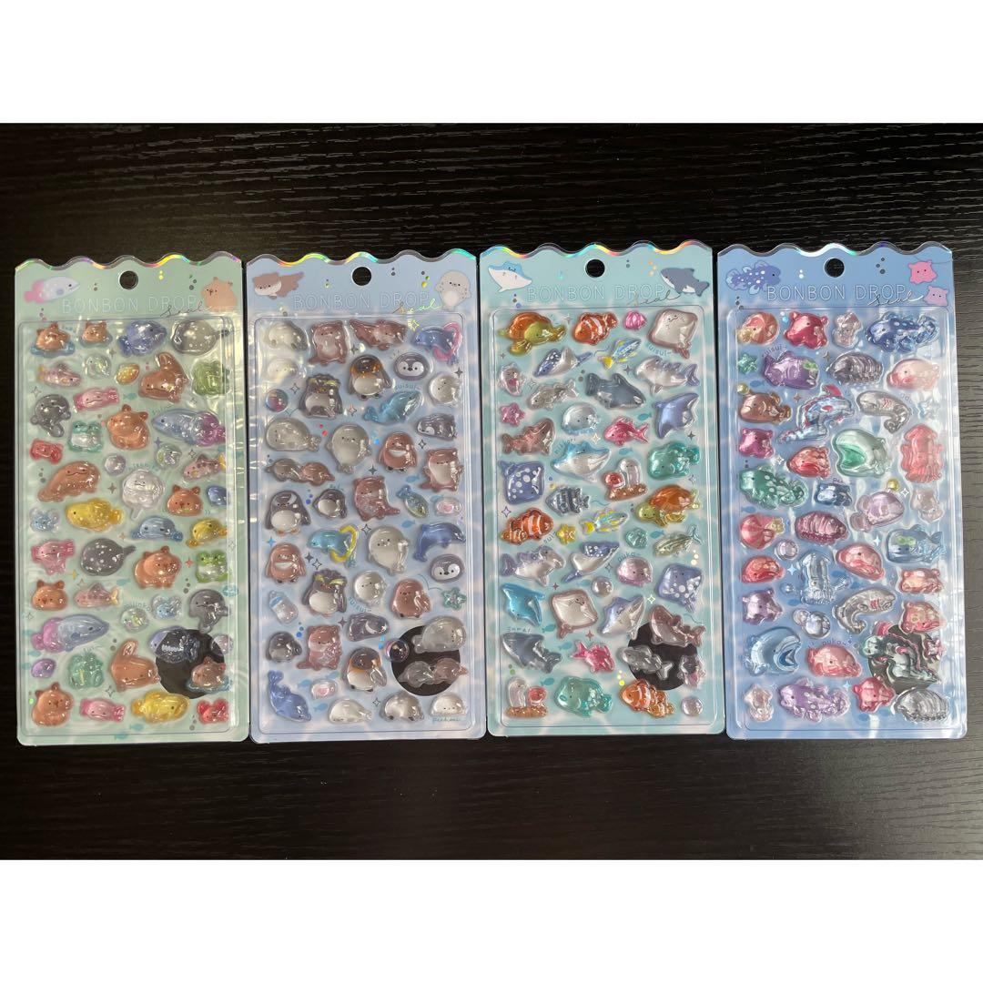 【正規品】水族館限定　ボンボンドロップシール