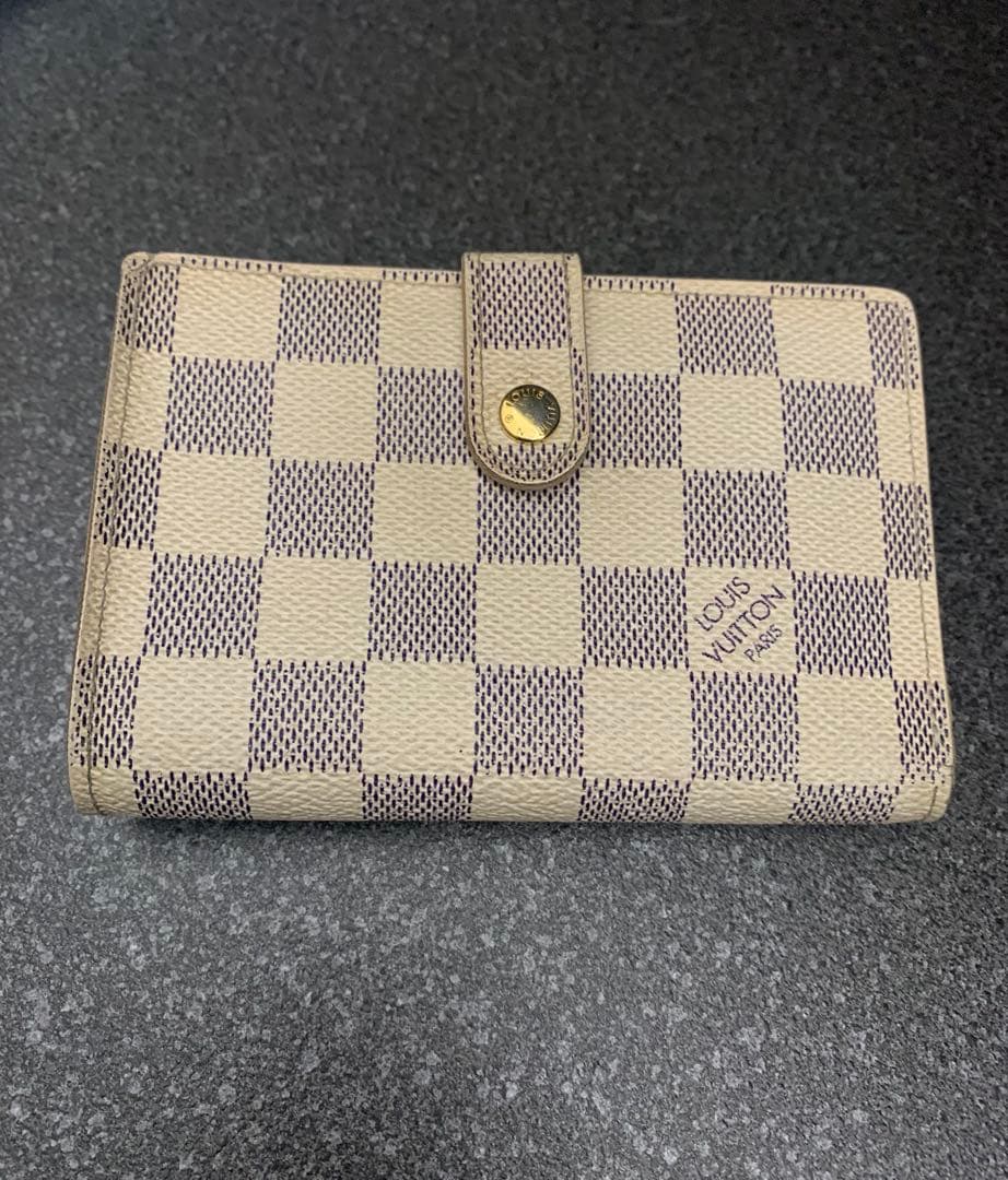 直営店購入　ルイヴィトン　ポルトフォイユヴィエノワ　ダミエアズール　折り財布