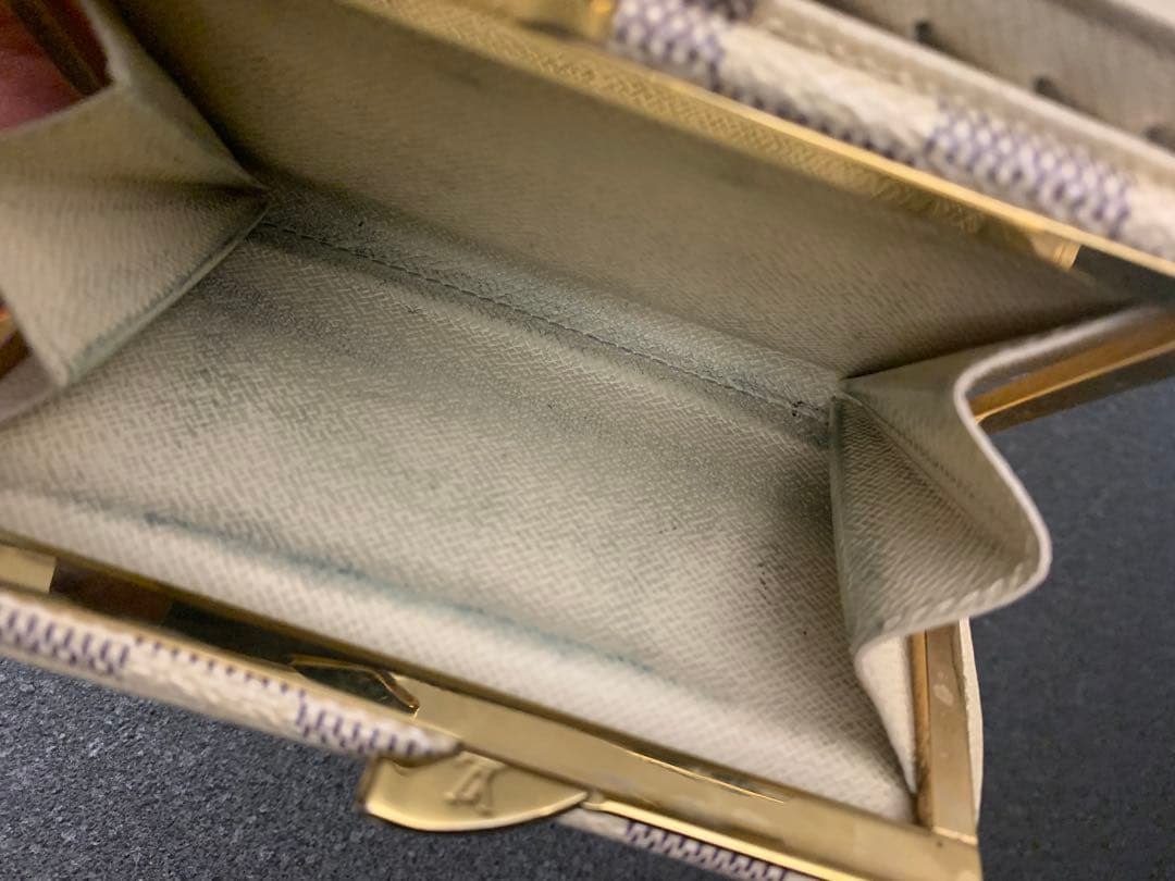 直営店購入　ルイヴィトン　ポルトフォイユヴィエノワ　ダミエアズール　折り財布