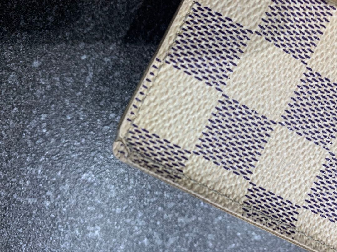 直営店購入　ルイヴィトン　ポルトフォイユヴィエノワ　ダミエアズール　折り財布