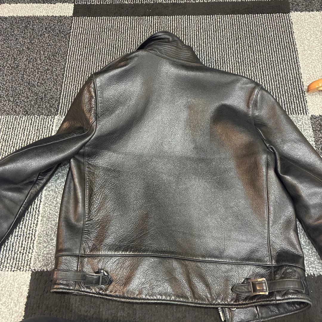 より‼️より値下げ‼️RALEIGH ブラックレザー シングルライダース 34