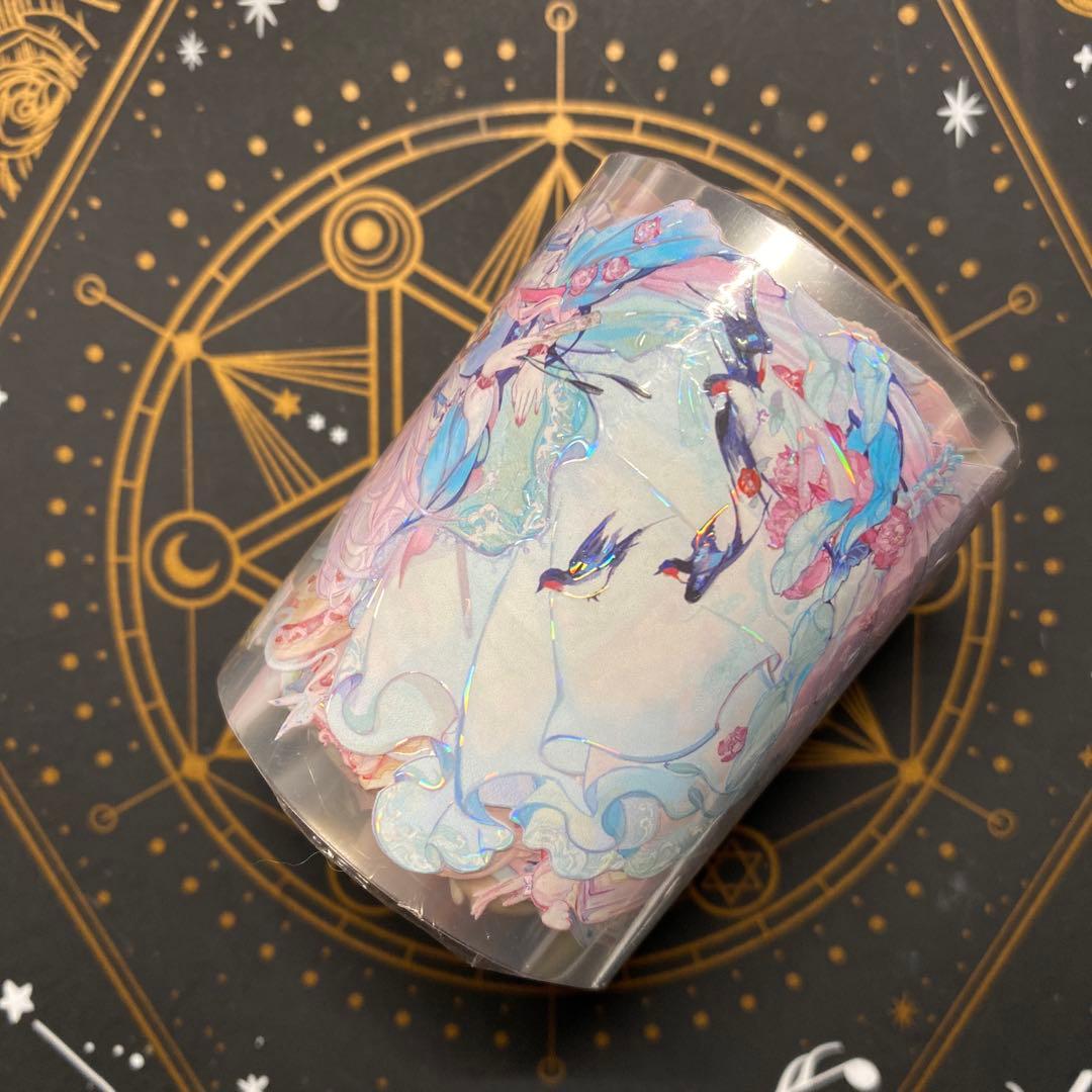 【K】海外　10m巻　貝殻光マスキングテープ　人物系/動物系