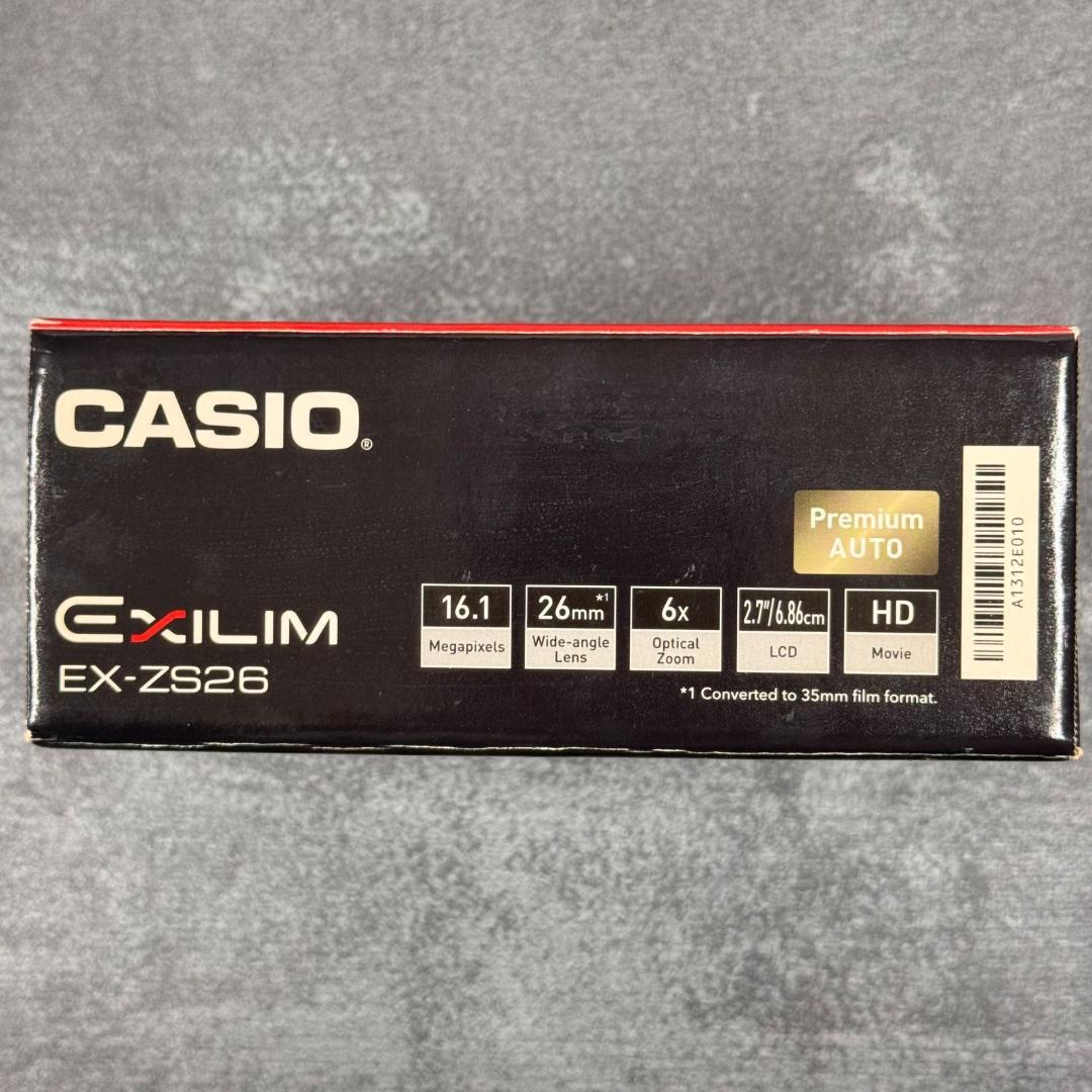 CASIO デジタルカメラ EXILIM EX-ZS26SR シルバー　3138