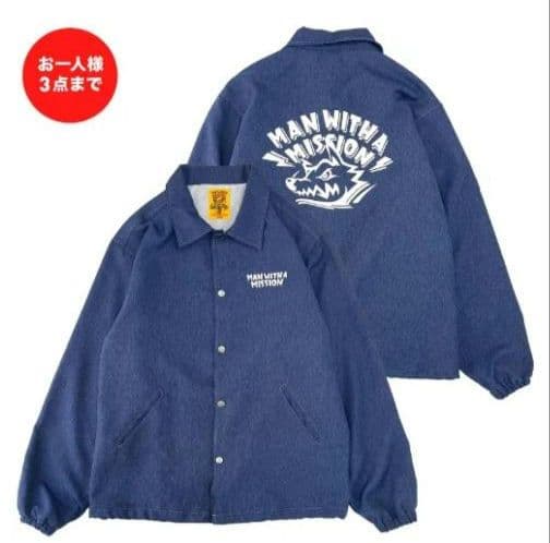 MAN WITH A MISSION　デニム風コーチジャケット　XL