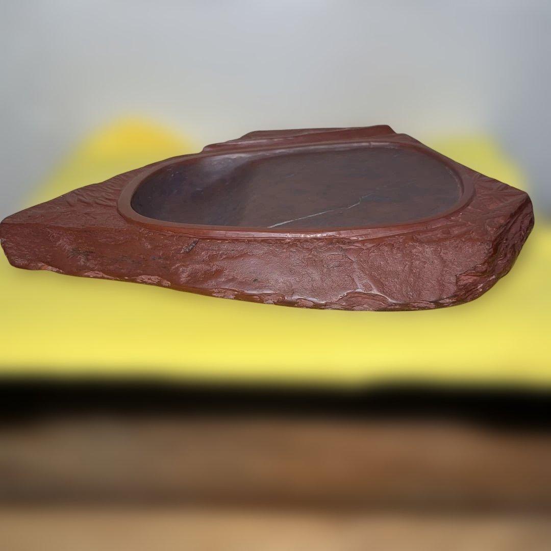 ⭕️希少　岩手県　紫雲石硯　佐藤鉄三郎　30Ｃm近い2Ｋg超えの大型硯