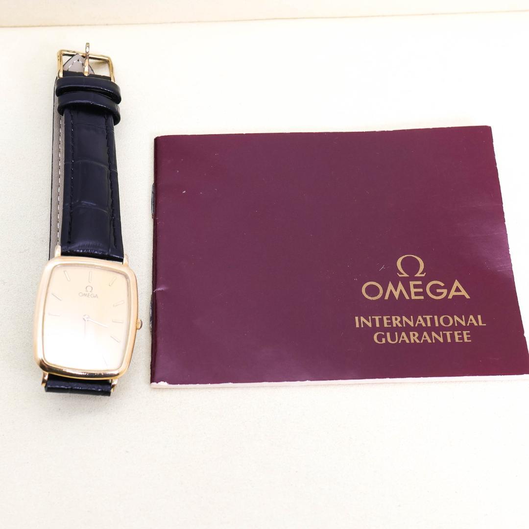 訳あり OMEGA デヴィル 腕時計 ゴールド レザー ヴィンテージ 2876