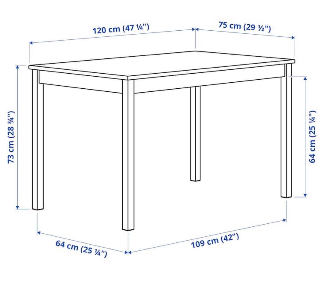 テーブル・机 IKEA INGO 120x75cm