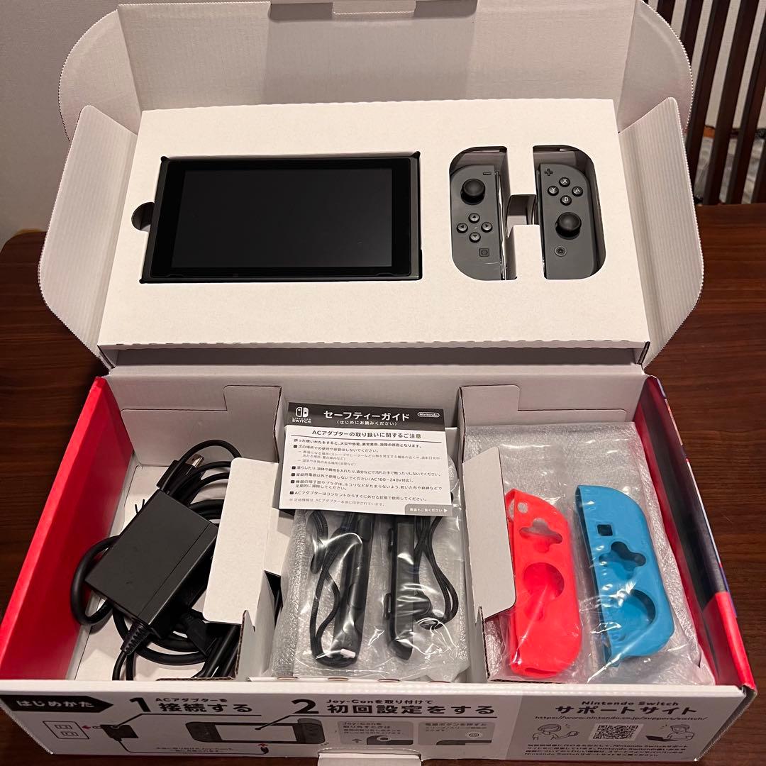 【動作確認済み】Nintendo Switch 本体 外箱ありSDカード付
