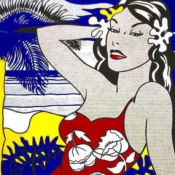 額装品/Aloha1993/ロイ リキテンスタイン/インテリア/アート/ポスター