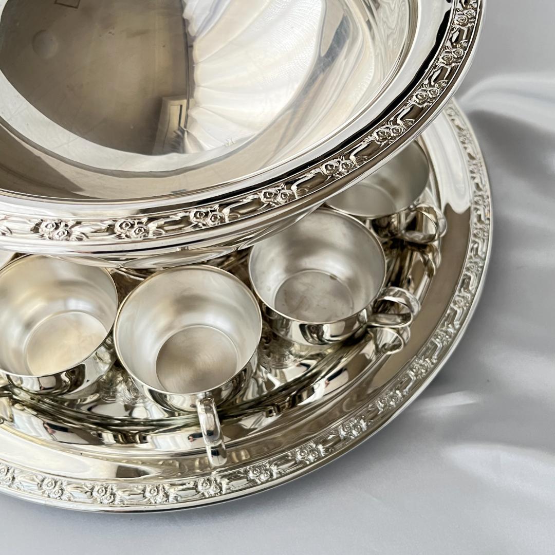 【Oneida】 パンチボウル / パンチカップ10個 / トレー 巨大！！