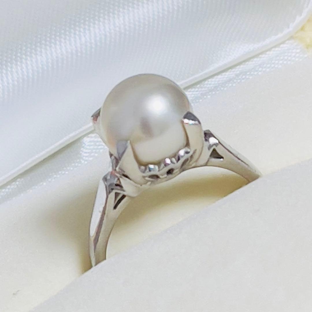 田崎真珠　TASAKIタサキ　アコヤ本真珠pt900リング