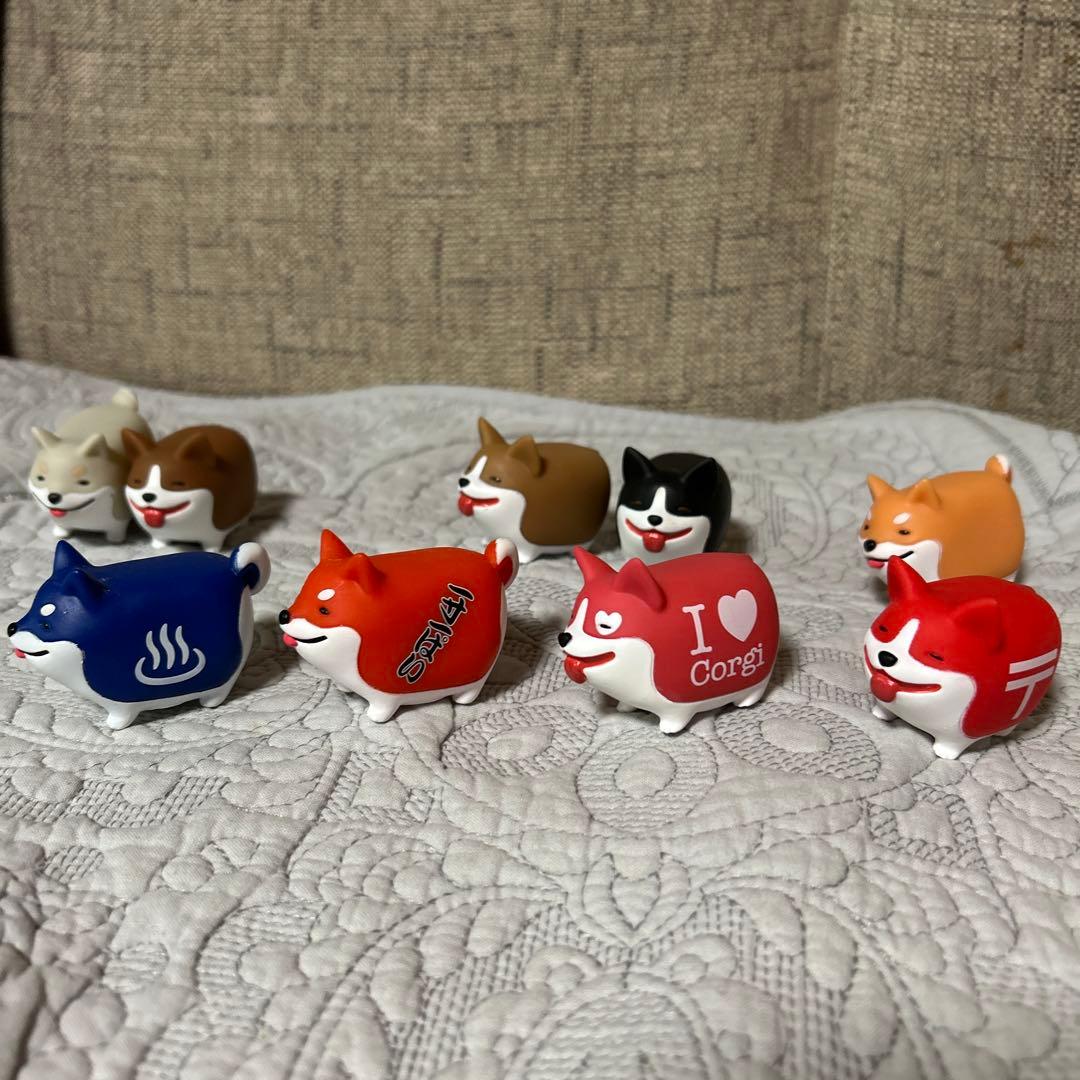 コーギー　柴犬　フィギュア　一式　ガチャポン　景品