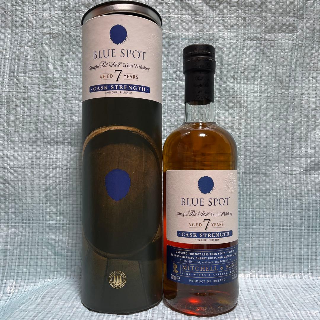 ブルースポット７年　アイリッシュウィスキー　カスクストレングス