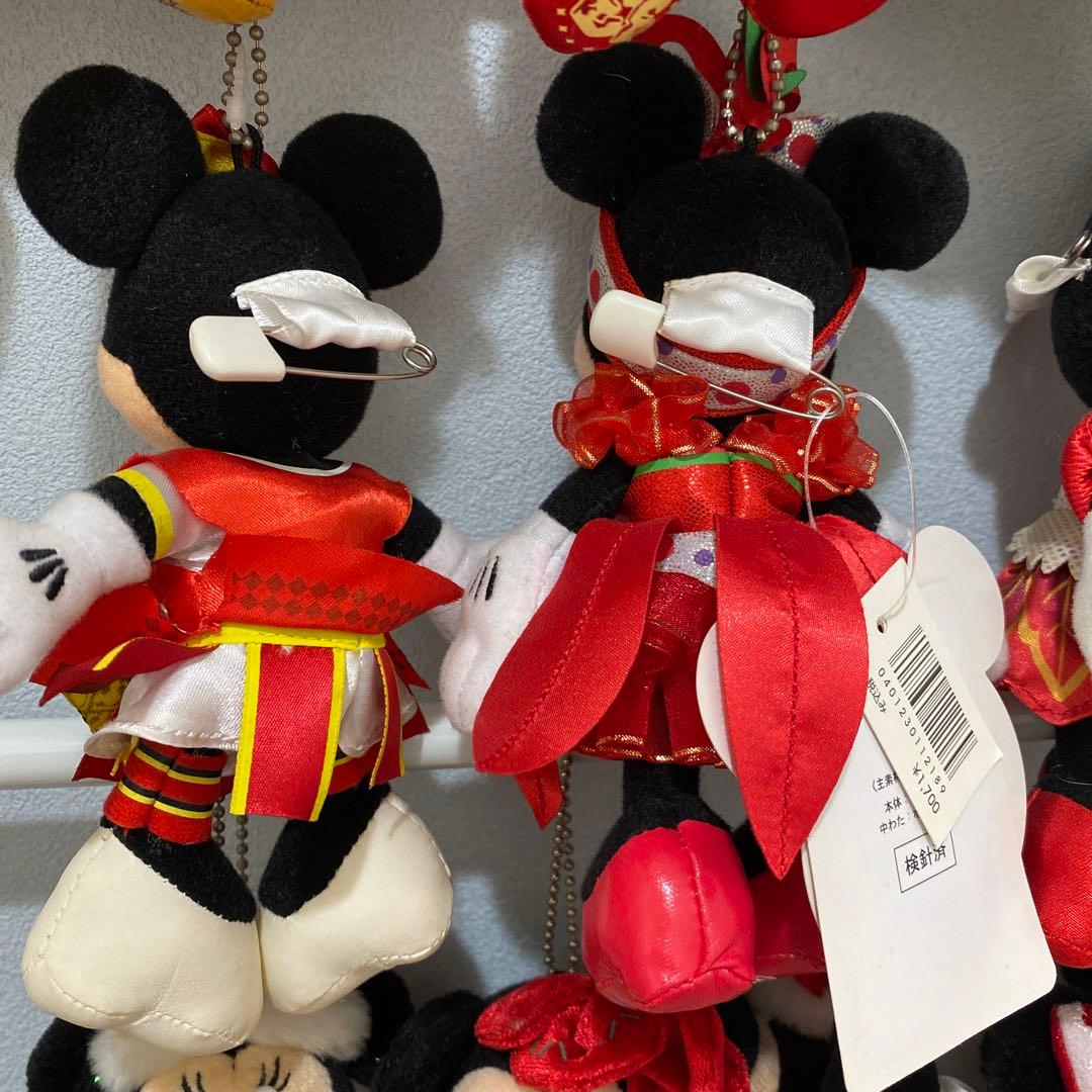 おひとつ〜OK ミニー ぬいぐるみバッジ