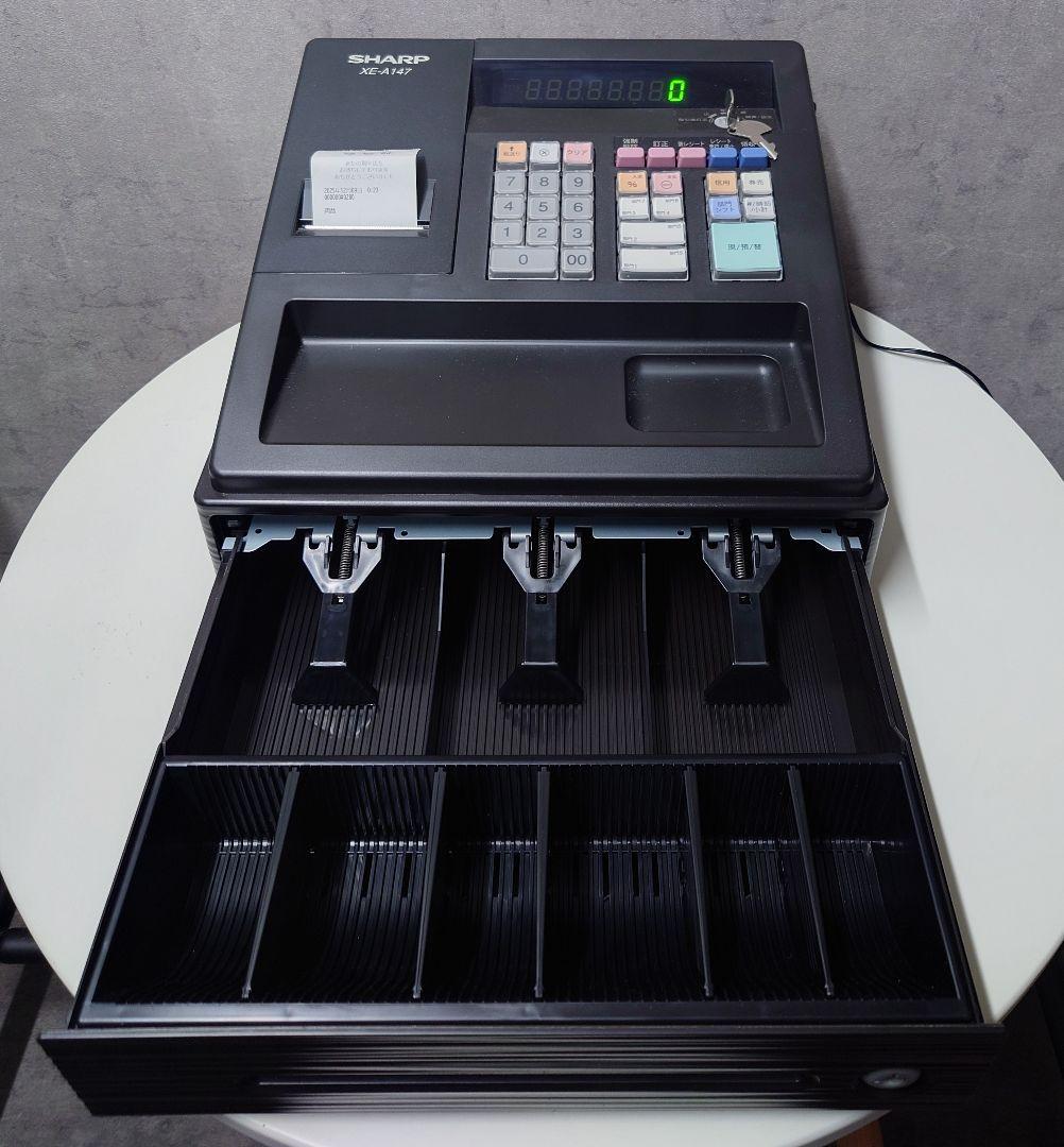 【送料込み】シャープ　SHARP　レジスター　XE-A147　黒