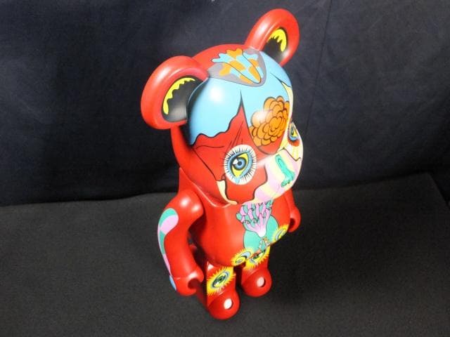 現代美術 田名網敬一　直筆サイン『BE@RBRICK 1000％赤』1205B