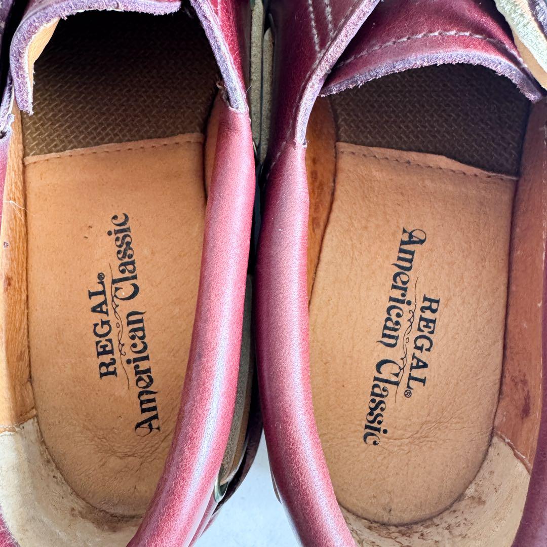 【REGAL リーガル】デッキシューズ 3eye 赤茶 660AH 26cm