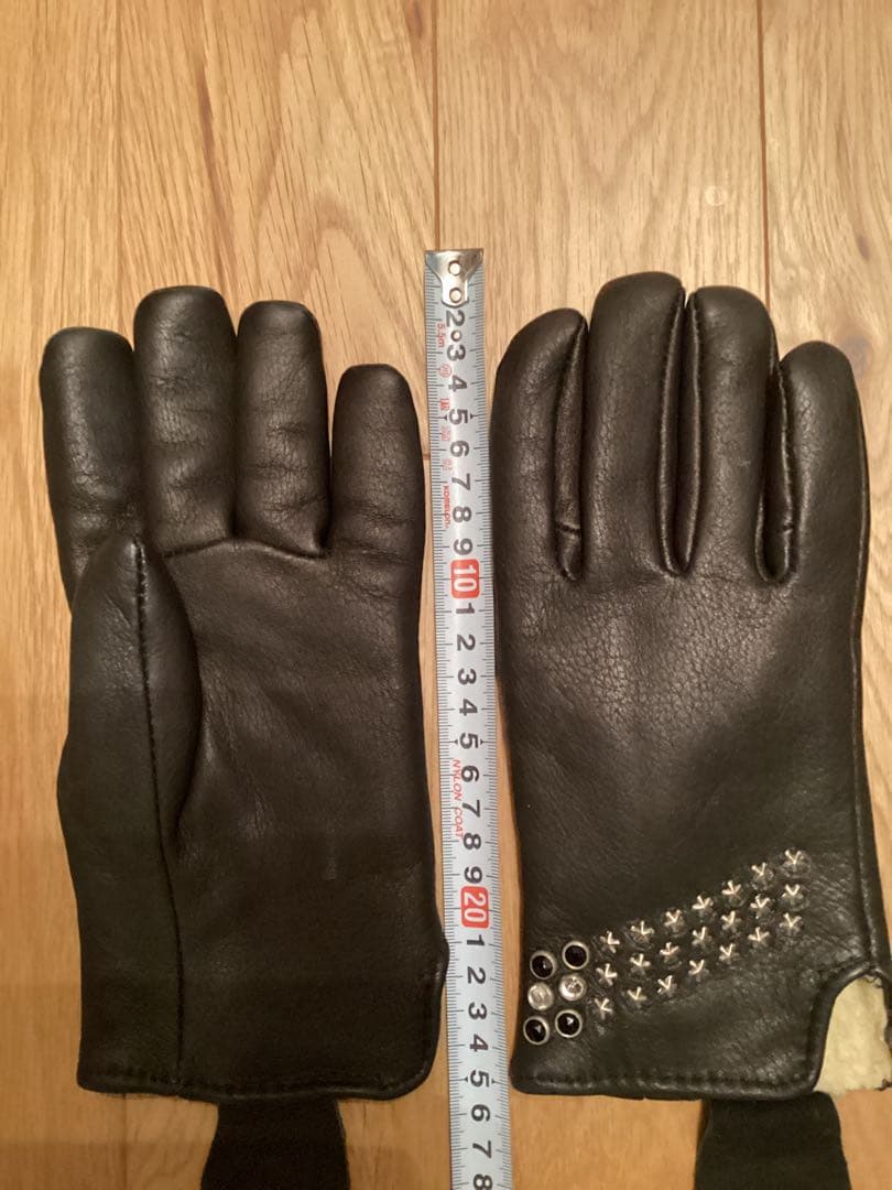 HTC グローブ　レザームートンタイプ　黒　メンズ　ロンハーマン購入