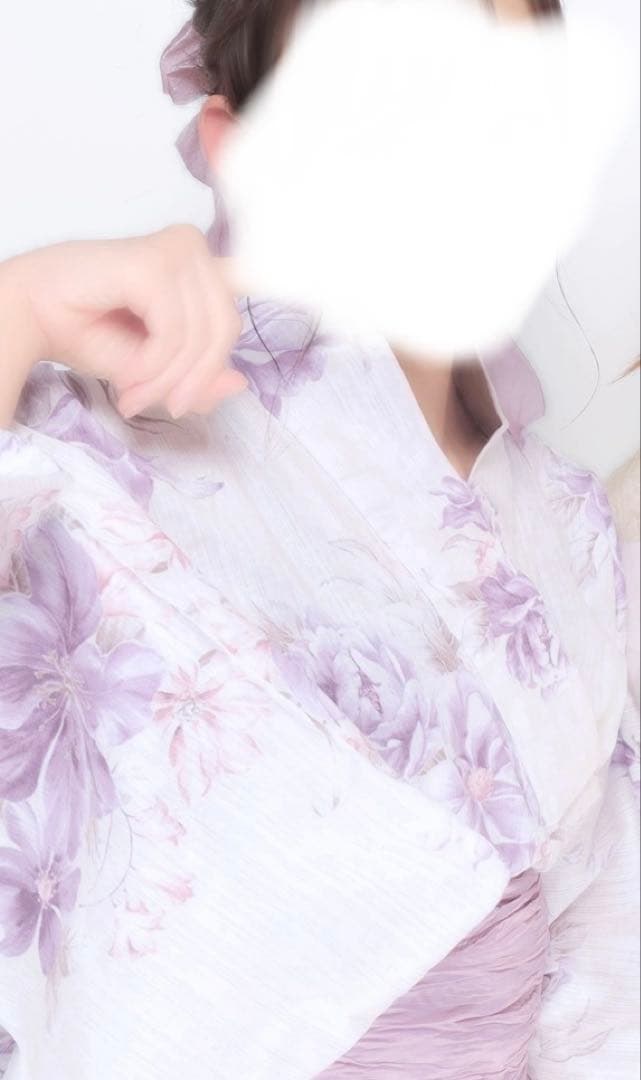 Dita 浴衣・帯セット 紫花柄