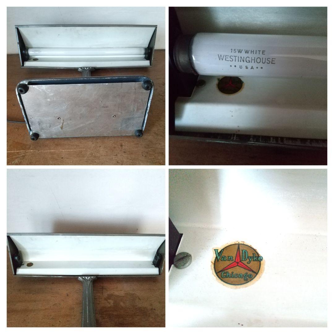 USA ヴィンテージ アールデコ ミッドセンチュリー バンカーズランプ