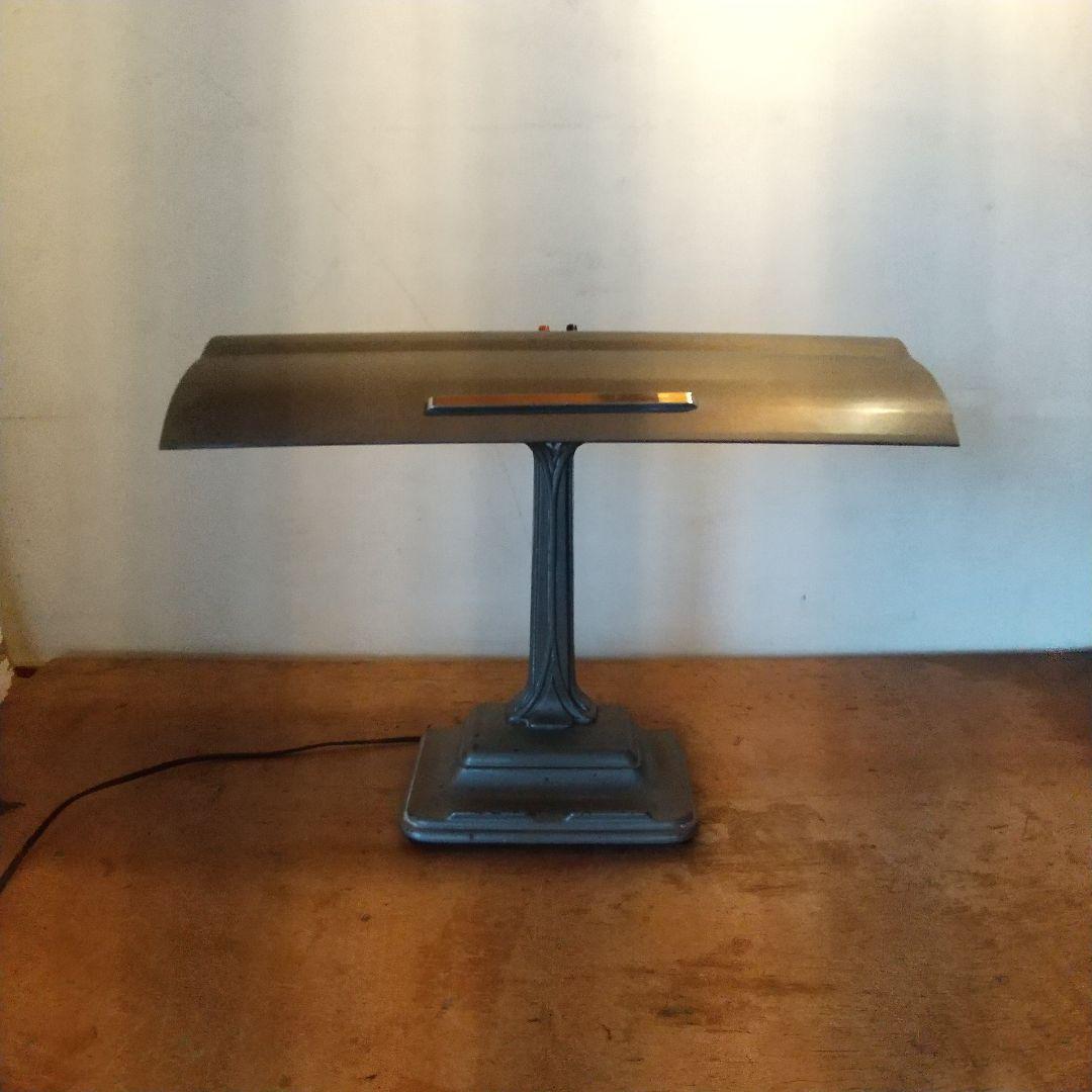 USA ヴィンテージ アールデコ ミッドセンチュリー バンカーズランプ