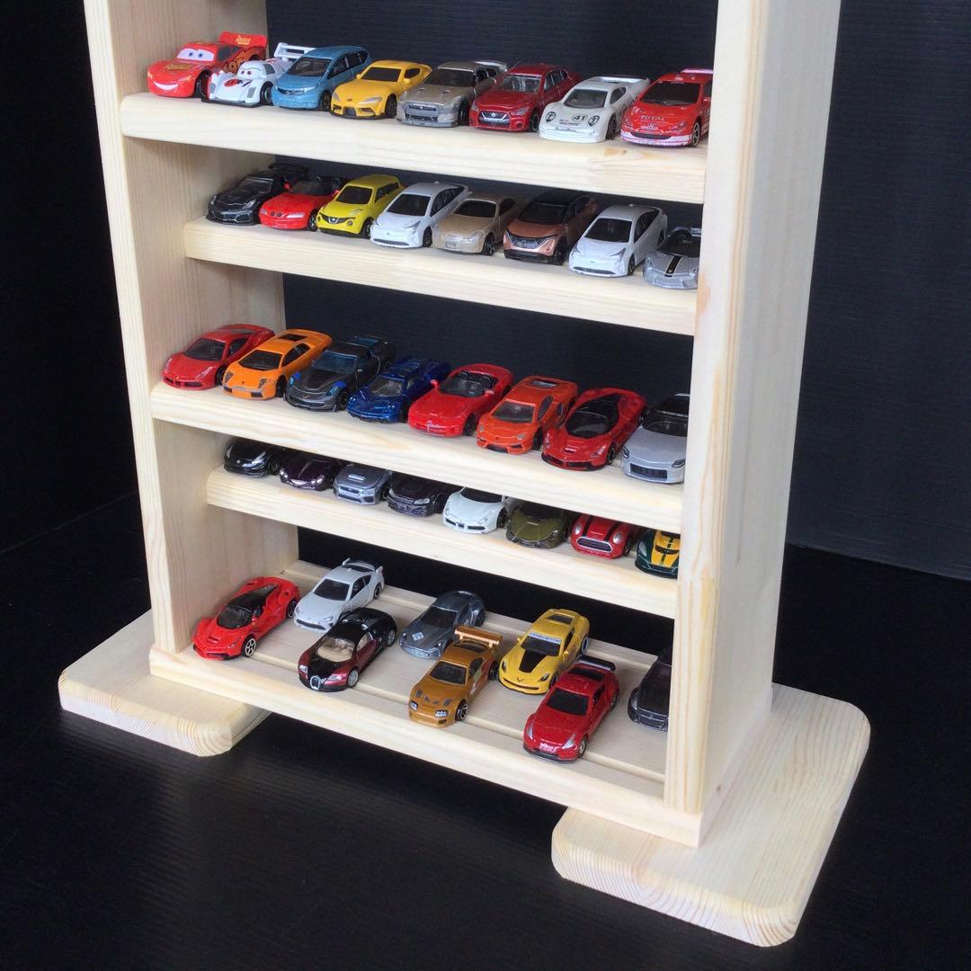 手作り　トミカ収納棚　11段　89台収納　木製　(新品)