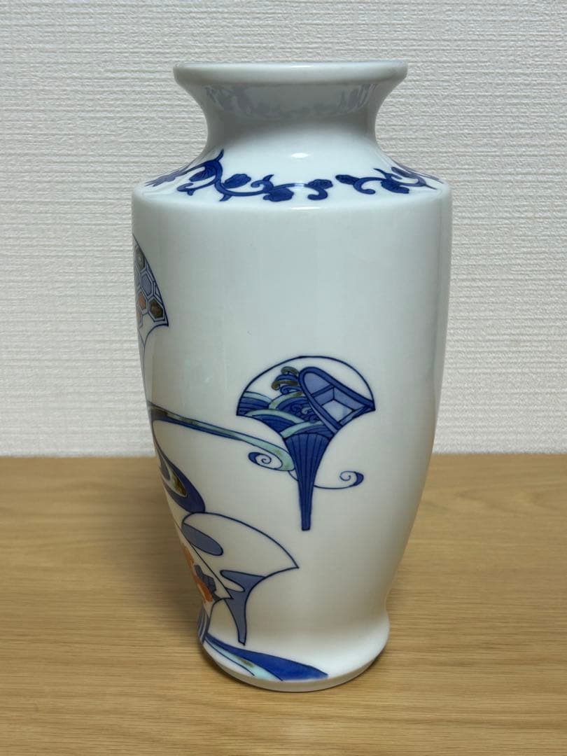 ▪️鍋島魯山★花瓶★陶器花瓶★木箱付き