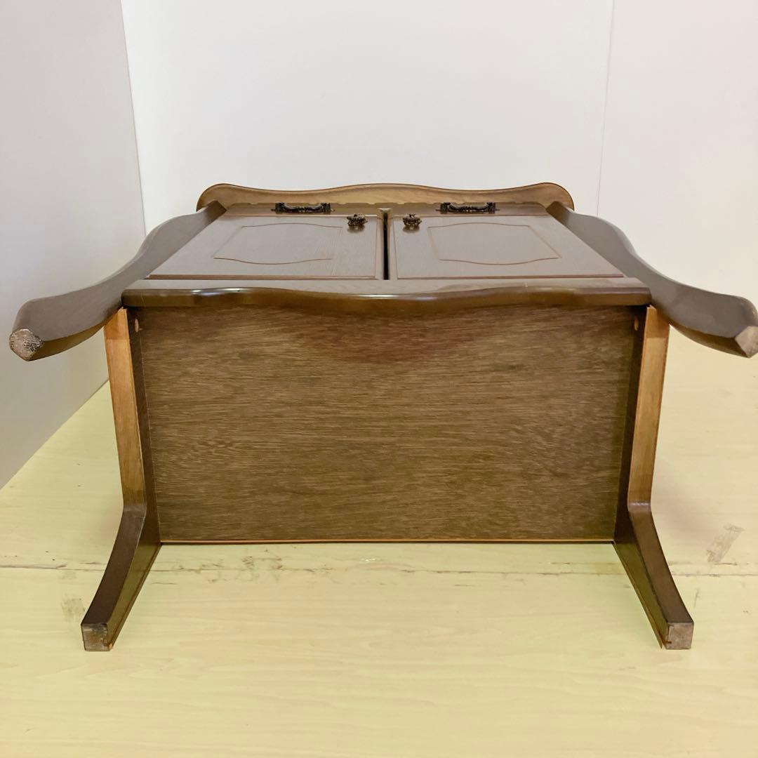 HIKARI アンティーク調　サイドキャビネット　サイドチェスト　電話台