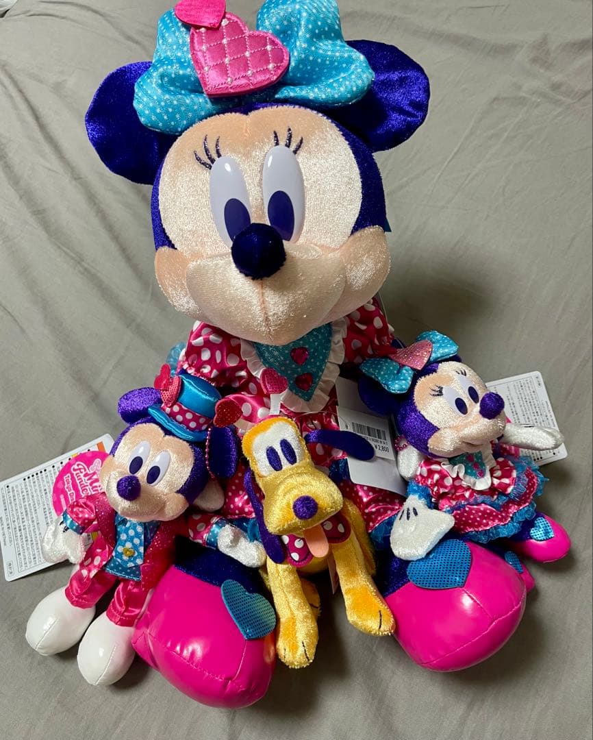 パルパルーザ ぬいぐるみセット クリスマス 新品 ぬいぐるみバッジ ミニー