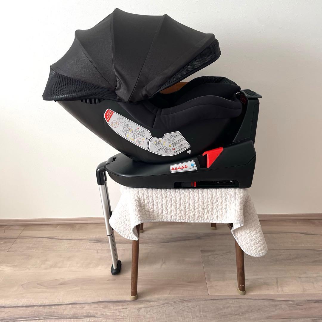 【超美品♡】チャイルドシート　マムズキャリー　ターンレジェfix グレー⭐︎