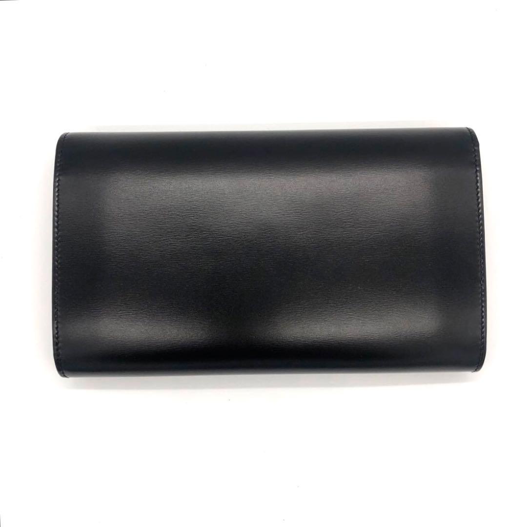 未使用✨カルティエ レザー　3つ折り長財布 パンテール ボックスカーフ ブラック