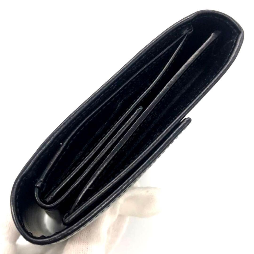 未使用✨カルティエ レザー　3つ折り長財布 パンテール ボックスカーフ ブラック