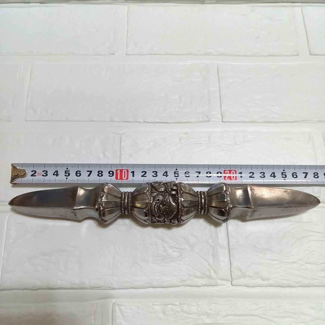独鈷杵 約27.5cm◼️鉄製◼️金剛杵◼️密教法具　護摩法具　弘法大師