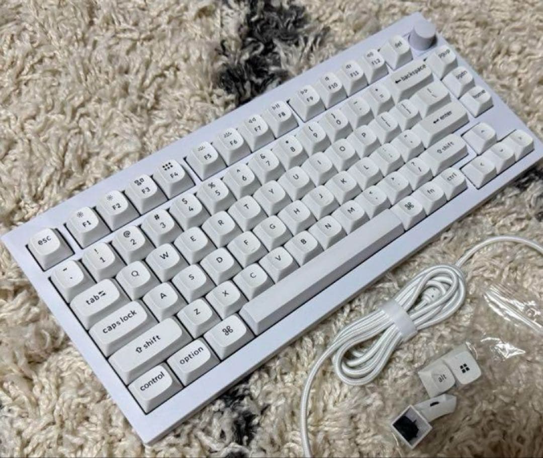 Keychron Q1 V2 knob ホワイト メカニカルキーボード 本体
