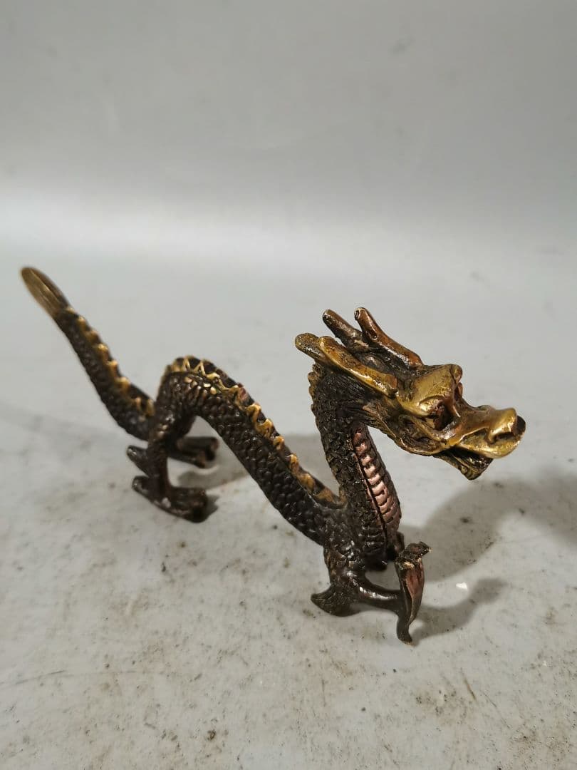銅器 龍 書道具 文房具 装飾品 工芸品 美術品 置物