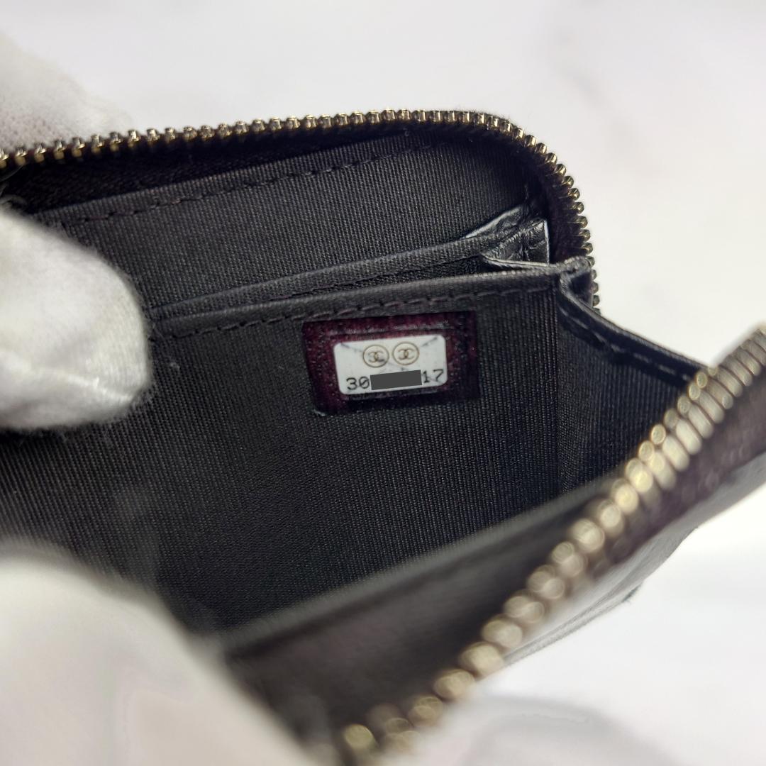 【レンティー】超美品　ラムスキンCHANEL19　マトラッセ　ケース