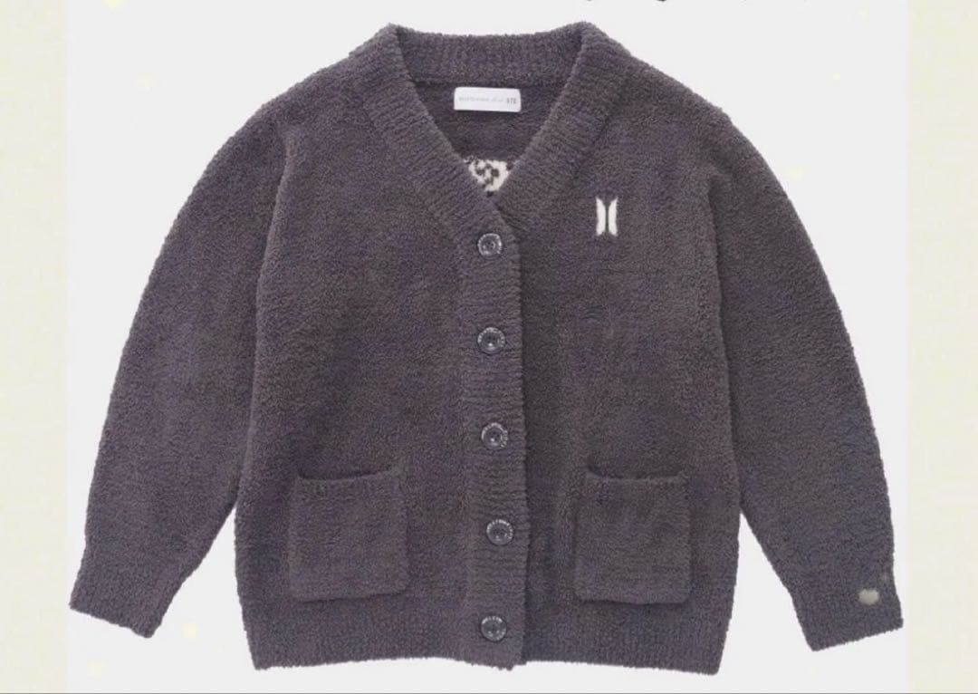 BTS ジェラートピケ カーディガン グレー M-L