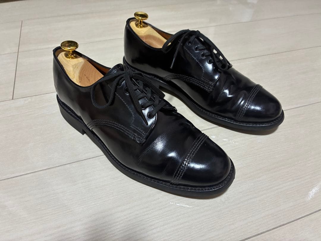 み*。様 SANDERS ミリタリーダービー 黒 UK6（25〜25.5cm相当