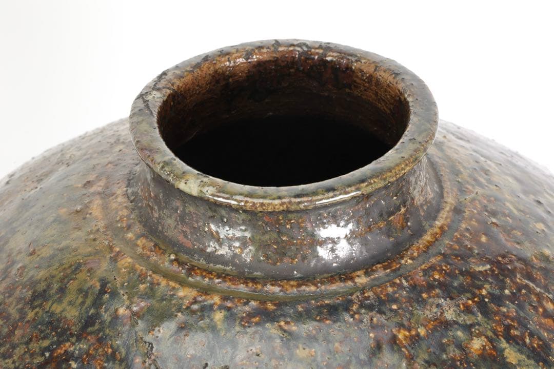 ダ*ゴ様 古陶磁 古丹波 大壺 焼締 自然釉 壺 花器 甕 古伊賀 時代物 骨董