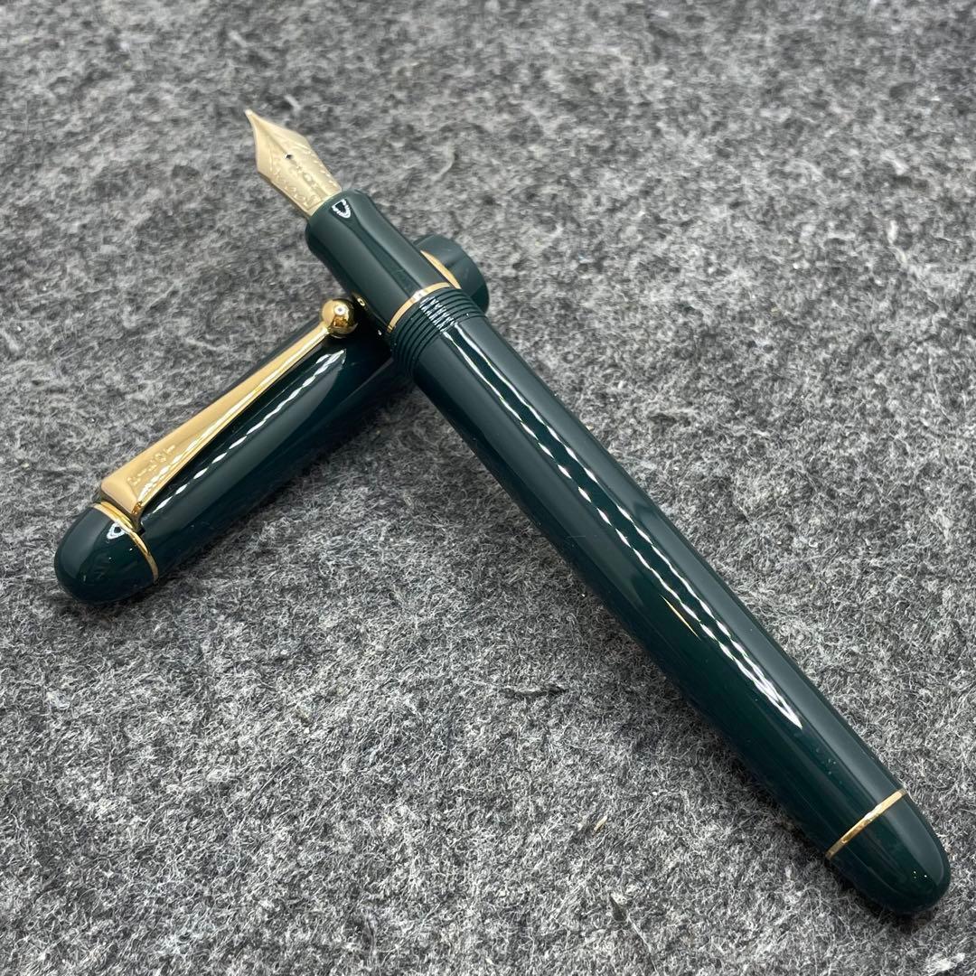 PE866□PILOT カスタム 74 万年筆 ダークグリーン