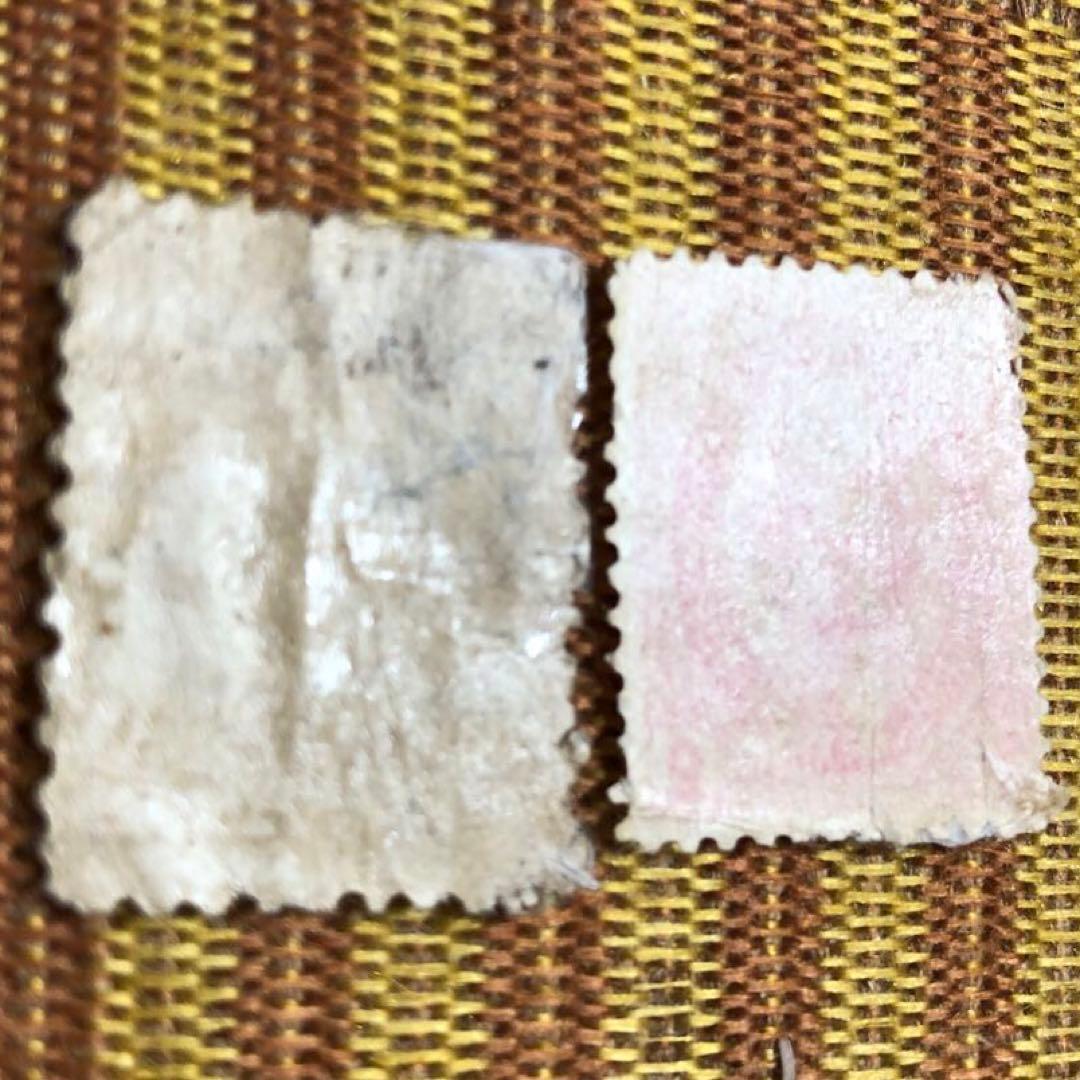 カタログ価24,500円！明治12年 旧小判切手2銭！明治16年新小判切手２銭！